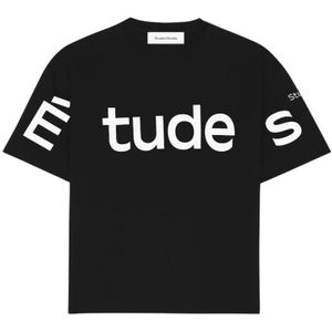 Études, Heren, Tops, Zwart, Maat: L Katoen,