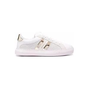 Moncler Witte Leren Sneakers Ss22 , White , Dames , Maat: 36 1/2 EU