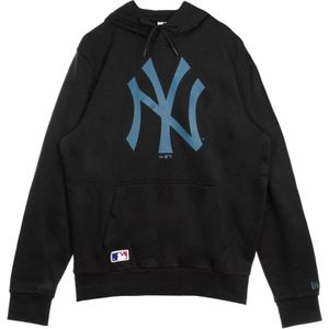 New Era - New York Yankees - Hoodie - Blauw/Zwart - Katoen/Polyester