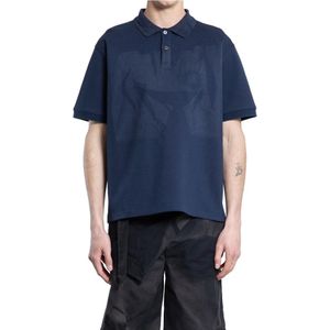 JiyongKim, Heren, Tops, Blauw, Maat: M Katoen,