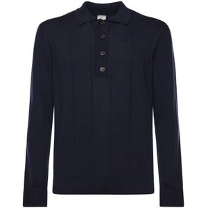 Eleventy, Heren, Tops, Blauw, Maat: M