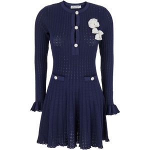 Self Portrait, Dames, Jurken, Blauw, Maat: S