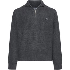 Maison Kitsuné, Heren, Sweatshirts & Hoodies, Grijs, Maat: M Katoen,