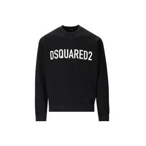Dsquared2 Zwarte Sweatshirts voor Heren Aw23 , Black , Heren , Maat: M