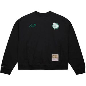 Mitchell & Ness, Heren, Sweatshirts & Hoodies, Zwart, Maat: S Katoen,