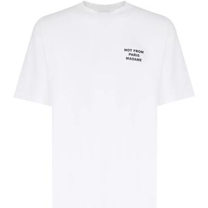 Drole de Monsieur, Heren, Tops, Wit, Maat: XL Katoen,