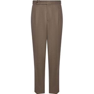 Franzese Collection, Heren, Broeken, Beige, Maat: XL Wol,