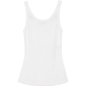 Elisabetta Franchi, Dames, Tops, Wit, Maat: S Leer,