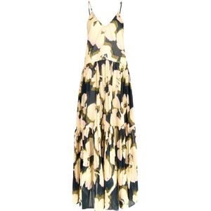 Roberto Collina, Dames, Jurken, Veelkleurig, Maat: M