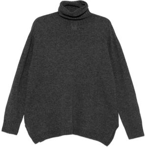 Alysi, Dames, Truien, Grijs, Maat: S Zijde,