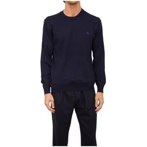 Etro, Heren, Sweatshirts & Hoodies, Blauw, Maat: L Wol,