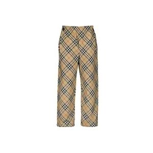 Burberry Geruite Wijde Broek , Multicolor , Heren , Maat: S