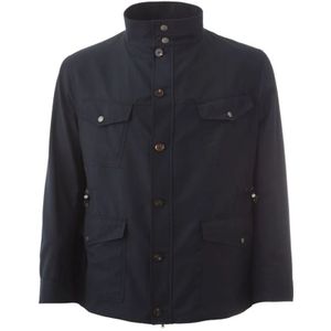 Lardini, Heren, Jassen, Blauw, Maat: XL Wol,