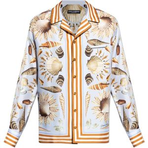 Dolce & Gabbana, Heren, Overhemden, Veelkleurig, Maat: XL Zijde,