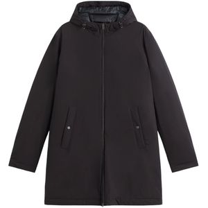 Herno, Heren, Mantels, Zwart, Maat: XL Nylon,
