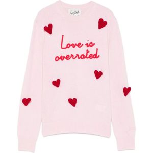 MC2 Saint Barth, Dames, Truien, Roze, Maat: S Wol,