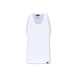Dsquared2 Mouwloos T-shirt , White , Heren , Maat: S