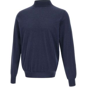 Filippo De Laurentiis, Heren, Truien, Blauw, Maat: S Wol,