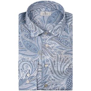 Etro, Heren, Overhemden, Blauw, Maat: 3XL