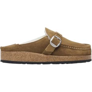 Birkenstock, Dames, Schoenen, Beige, Maat: 38 EU Suède,