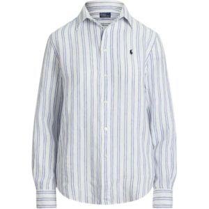 Polo Ralph Lauren, Dames, Blouses & Shirts, Veelkleurig, Maat: L Linnen,