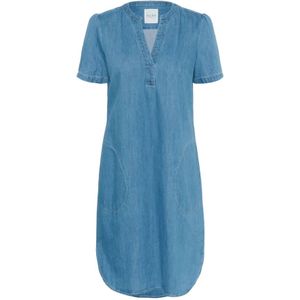 Part Two, Dames, Jurken, Blauw, Maat: XS Denim,