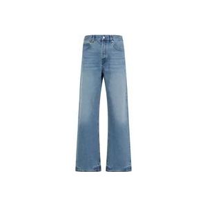 Jacquemus Blauwe Tabac Rechte jeans , Blue , Heren , Maat: W34