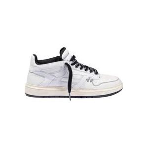 Represent Reptor Leren Sneakers Zwart/Wit , White , Heren , Maat: 42 1/2 EU