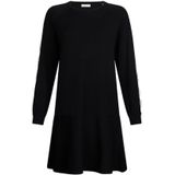 Liu Jo, Dames, Jurken, Zwart, Maat: 2XS Viscose,