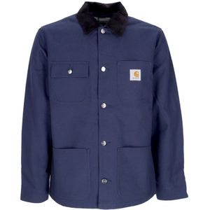 Carhartt Wip, Heren, Jassen, Blauw, Maat: M Katoen,