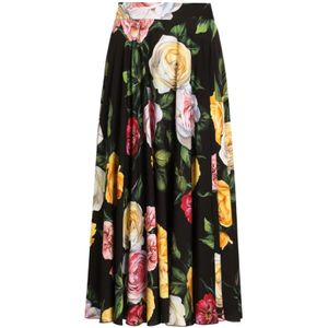 Dolce & Gabbana, Dames, Rokken, Veelkleurig, Maat: S Zijde,