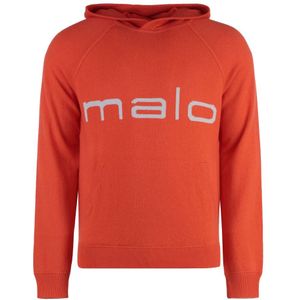 Malo, Heren, Truien, Oranje, Maat: 2XL Kasjmier,