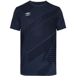 Umbro - League - T-shirt - Marine - Korte Mouwen - 100% Polyester