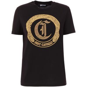 Just Cavalli - MAGLIETTE - Shirt - Oranje/Zwart/Wit