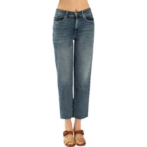 7 For All Mankind, Dames, Jeans, Blauw, Maat: W24 Katoen,