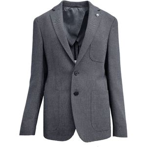 Hugo, Heren, Jassen, Blauw, Maat: M Katoen,