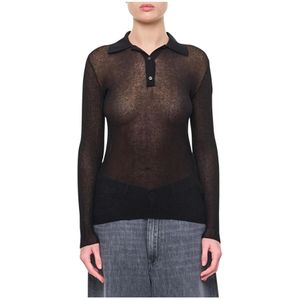 Moncler, Dames, Tops, Zwart, Maat: S