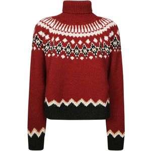 Alanui, Dames, Truien, Rood, Maat: M Wol,