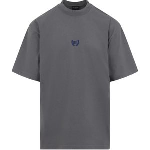 Balenciaga, Heren, Tops, Grijs, Maat: M Katoen,