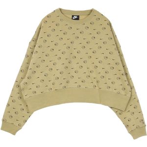 Nike, Dames, Sport, Beige, Maat: L Poliester,