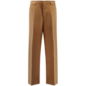 Ami Paris, Heren, Broeken, Bruin, Maat: S Wol,