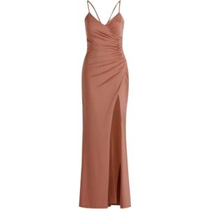 Vera Mont - Avond Maxi Jurk - Bruin - Jersey