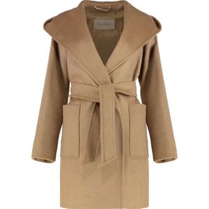 Max Mara, Dames, Mantels, Bruin, Maat: XS Viscose,