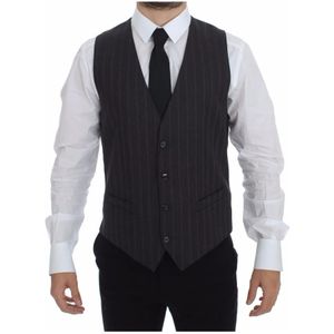 Dolce & Gabbana, Heren, Pakken, Grijs, Maat: M Poliester,