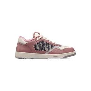 Dior Leren sneakers met iconisch monogram , Pink , Heren , Maat: 47 EU