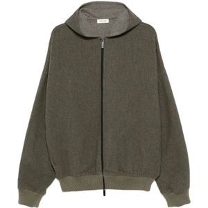 Fear Of God, Heren, Sweatshirts & Hoodies, Groen, Maat: M Katoen,