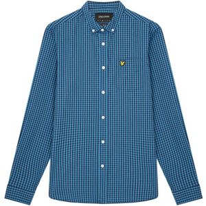 Lyle & Scott, Heren, Overhemden, Blauw, Maat: XL Katoen,
