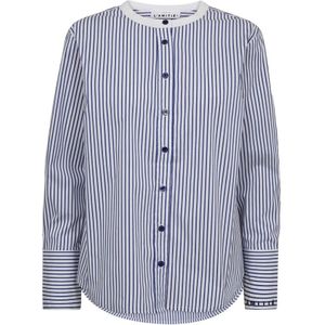 Haute L'Amitié, Dames, Blouses & Shirts, Blauw, Maat: M Katoen,