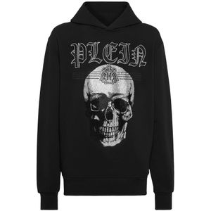 Philipp Plein, Heren, Sweatshirts & Hoodies, Zwart, Maat: 2XL Katoen,