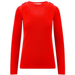 Marni, Dames, Tops, Rood, Maat: S Viscose,
